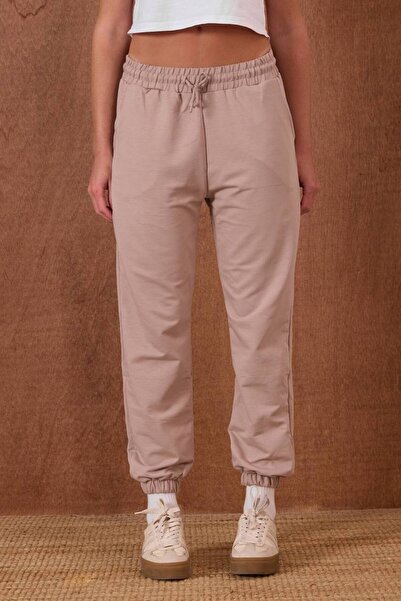 CELITA Women's Elastic Waistband Pocketed Lace-Up Sweatpants