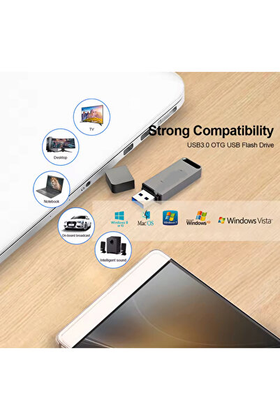 Generic 16TB USB Flash Drive – Huge Storage, High-Speed USB 3.2, Portable Thumb Drive, Gray & Red Compatible