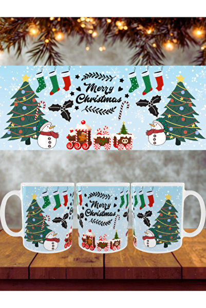 HobiShop New Year Themed Fully Coated Gift Porcelain Mug Model 56