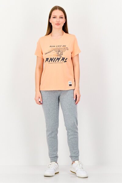 Under Armour Women Loose Fit Short Sleeve Running T-Shirt, Coral