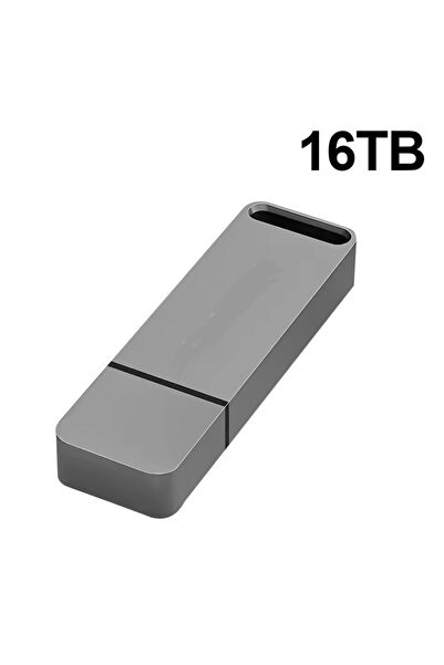 Generic 16TB USB Flash Drive – Huge Storage, High-Speed USB 3.2, Portable Thumb Drive, Gray & Red Compatible