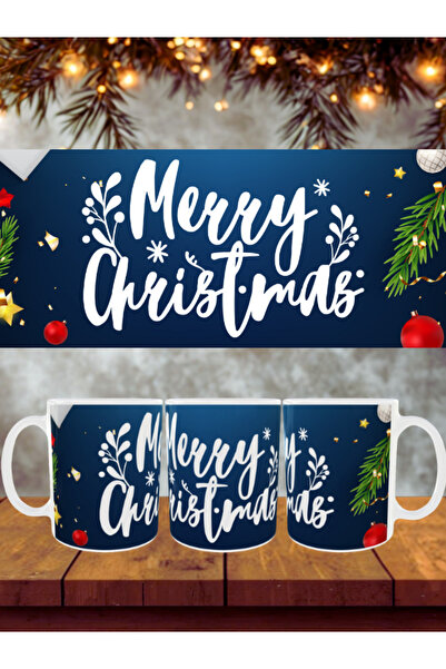 HobiShop New Year Themed Fully Coated Gift Porcelain Mug Model 57