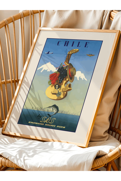 Patika Poster – Şili Manzarası | Çerçeveli Poster | Modern Duvar Dekoru | Tablo