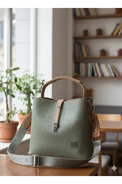 Just Polo Women's Original Adjustable Long Strap Medium Size Hand and Shoulder Bag Shopper