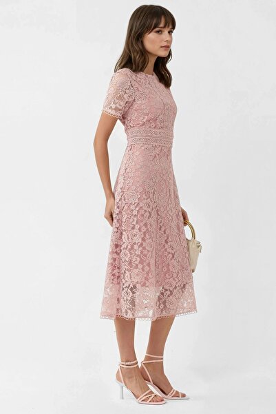 Hiccup Lace A-Line Midi Dress