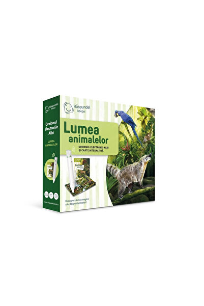Raspundel Istetel Set - Book and Electronic Pencil, World of Animals 2.0