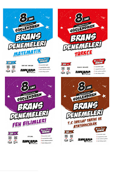 Günay Yayınları Ankara Yayınları 8. Sınıf Türkçe + Matematik + Fen + İnkılap ...