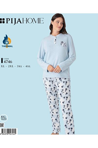 PİJAHOME Thermal Battal Boy Women's Pajama Set
