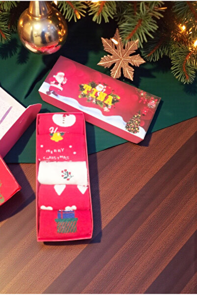 Star Fashion Set of 5 pairs of women's cotton socks, packed in a gift box, for Secret Santa or Christmas