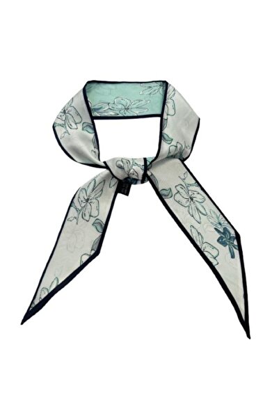 OMG Natural silk scarf, 6 x 125 cm, elegant flower