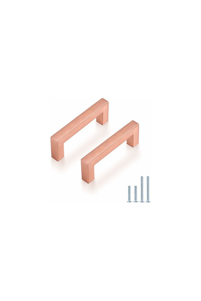 OEM Rose gold cabinet handles - 112 mm, 102mm between holes set of 5 pieces