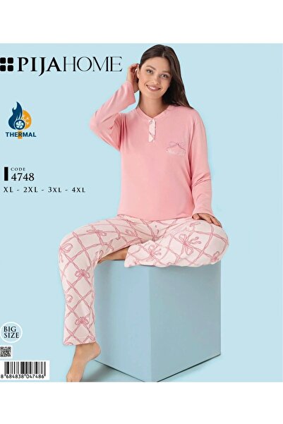 PİJAHOME Thermal Battal Boy Women's Pajama Set