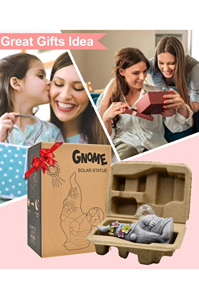 OEM Garden, terrace, balcony decoration with LEDs and solar panel 26 cm, dwarf