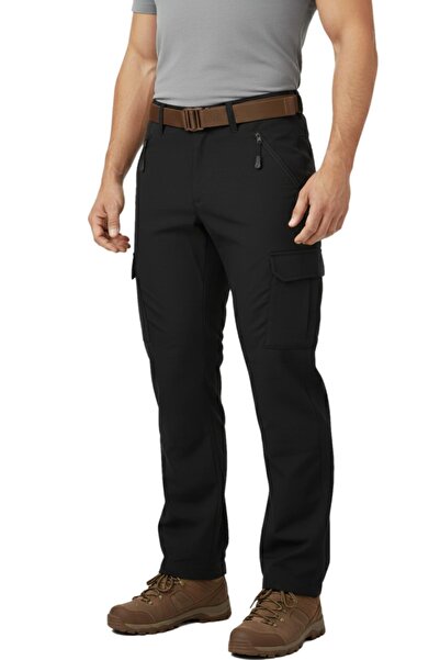 DYNAMO Pantaloni tactici din fleece pentru bărbați, cu gel moale, de iarnă, obișnuiți BGL-ST04974