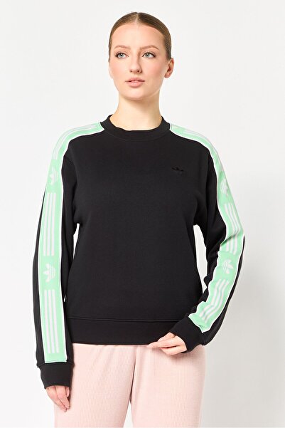 adidas Women Sportswear Fit Long Sleeve Training Sweatshirt, Black