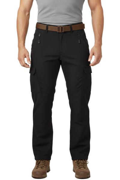 DYNAMO Pantaloni tactici din fleece pentru bărbați, cu gel moale, de iarnă, obișnuiți BGL-ST04974