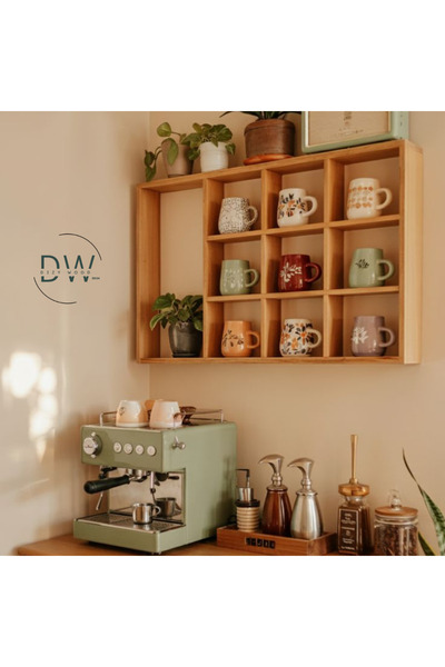 Genel Markalar Ahşap Kupa Rafı ve Mutfak Rafı