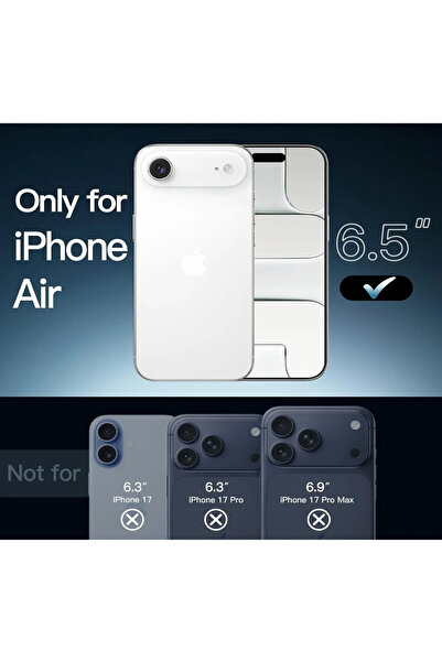 HYPERSOFT iPhone 17 Air (6.5 Inch) Compatible Patterned Burga Series Double Layer Premium Case