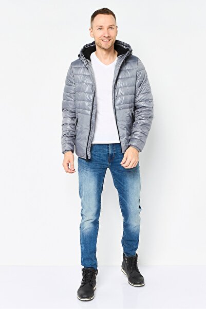 Kenneth Cole Men Quilted Puffer jacket, Dark Grey