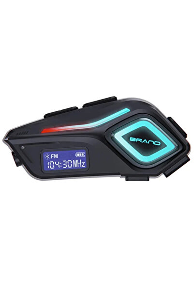 KAZEMTECH K08 Intercom Motosiklet Kask Kulaklık Bluetooth 5.4 Stereo LED Işık...