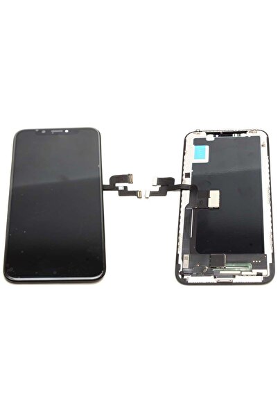 Apple Ecran compatibil iPhone X Negru Black LED TFT High Copy Calitate A+