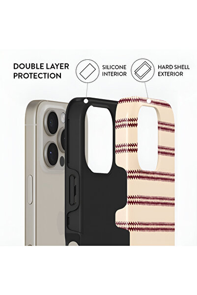 HYPERSOFT iPhone 17 Air (6.5 Inch) Compatible Patterned Burga Series Double Layer Premium Case