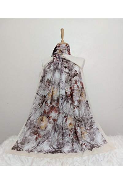 REMOMODA Şal cu model floral, şal francez din bumbac, elastic, moale, de înaltă calitate