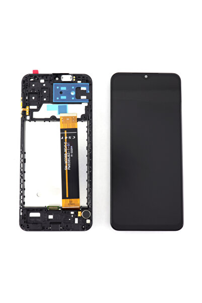 Samsung Display compatibil Galaxy M13 M135 cu Rama Black Negru