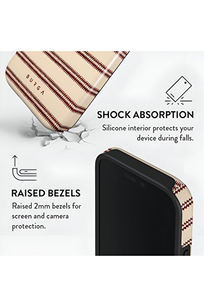 HYPERSOFT iPhone 17 Air (6.5 Inch) Compatible Patterned Burga Series Double Layer Premium Case