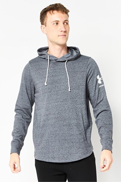 Under Armour Men Loose Fit Long Sleeve Outdoor Hoodie, Grey