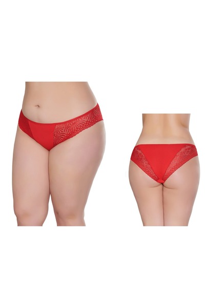 TAŞDELEN AVM ملابس داخلية، سروال داخلي أحمر بتفاصيل دانتيل