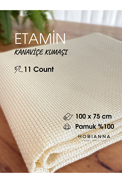 Hobianna Etamin Kanaviçe Kumaşı Aida 11 Count - 100x75cm