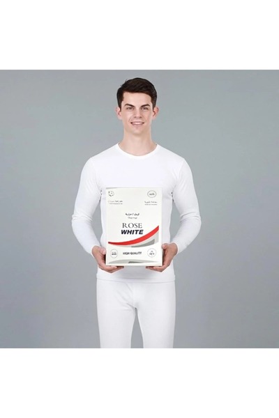 Generic Rose White thermal pajamas for youth and children
