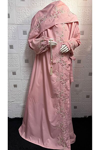 SDD Very luxurious embroidered prayer shawl (mard) with attached scarf, wide and comfortable