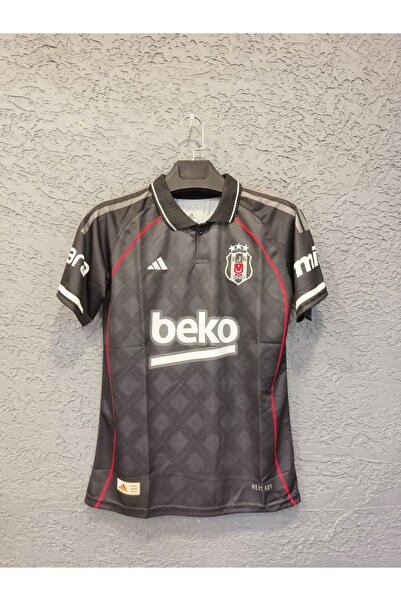 FOLKLORİST Bêşik.tâş\\ Siyah Alternatif Polo Yaka 2026 Yeni Sezon Yetişkin Futbol Forması (Jersey)