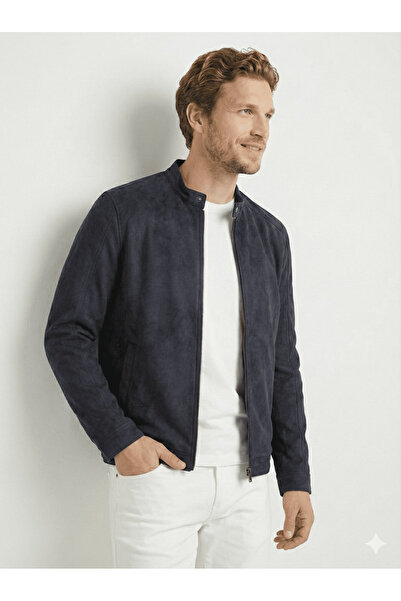 Jack & Jones J&J Lifestyle Tredny Men's Biker Style Pu Leather Jacket