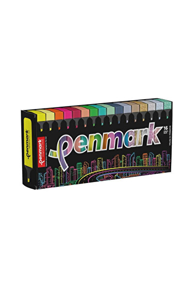 EVENT 16 Renk Fosforlu Kalem Seti Neon & Pastel Highlighter Hızlı Kuruyan Yoğ...