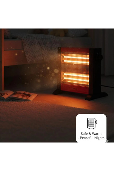 Denx DX2636 1200W Electric Heater with Fast Heating, Safe and Easy to Transport
