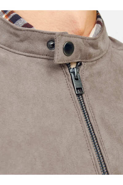 Jack & Jones J&J Trendy Men's Biker Style Pu Leather Jacket