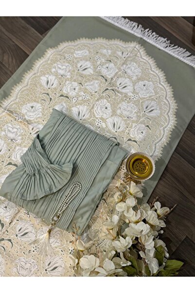 GENERAL Women's prayer mat set with luxury prayer hijab