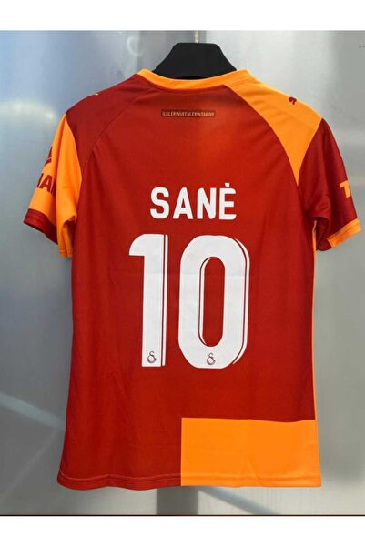 FOLKLORİST Leroy Sané 10 Galatasarâ'y Sarı Kırmızı 2026 Yeni Sezon Yetişkin Futbol Forması (Jersey)