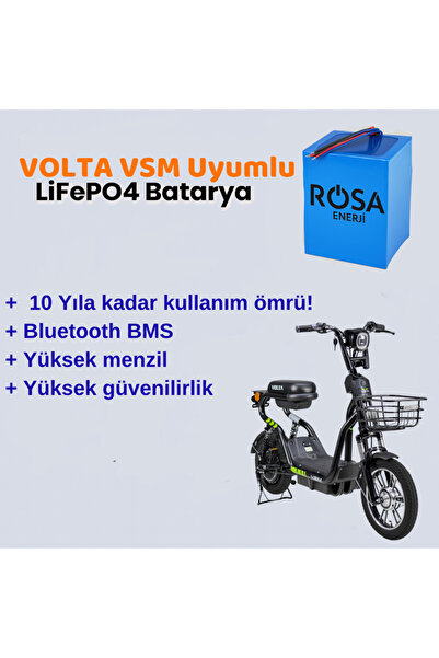 Enerjigo Volta VSM 48V 18Ah LiFePO4 Batarya