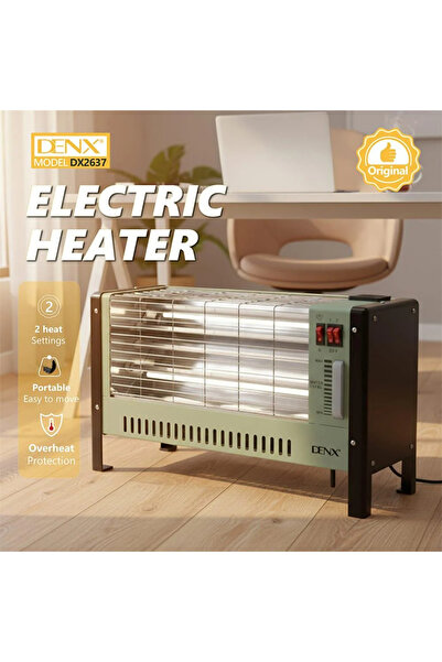 Denx DX2637 1600W Electric Heater with Humidification and Fast Heating, Portable