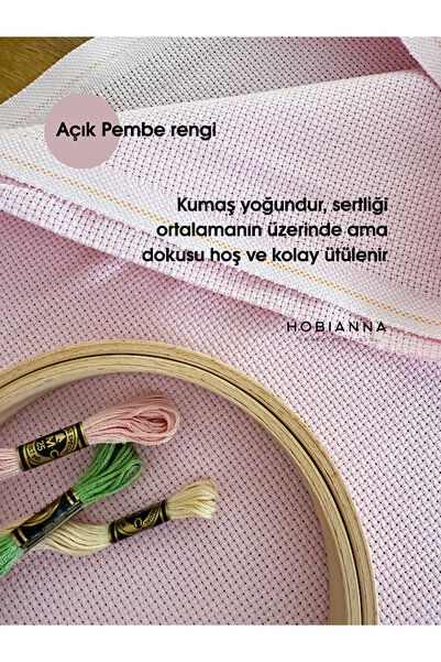Hobianna Etamin Kanaviçe Kumaşı Aida 11 Count - 100x150cm