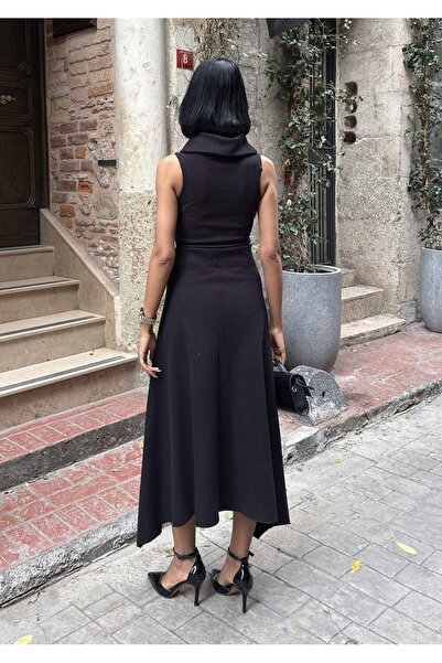 MAXXANA Turtleneck Blouse and High Waist Skirt Two-Piece Set