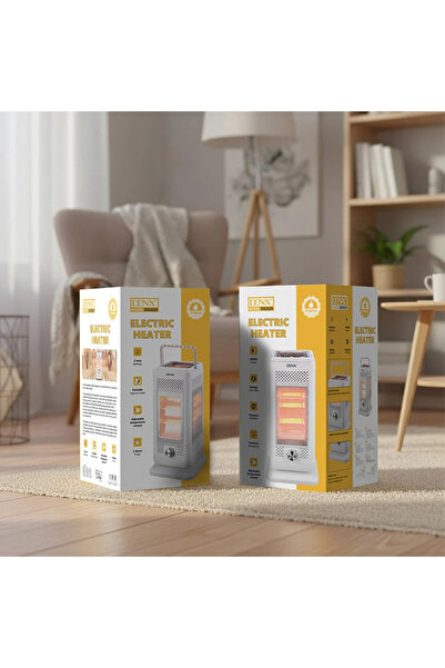 Denx DX2629 Powerful 2000W Electric Heater with Timer, Wheels, and 5 Heat Levels