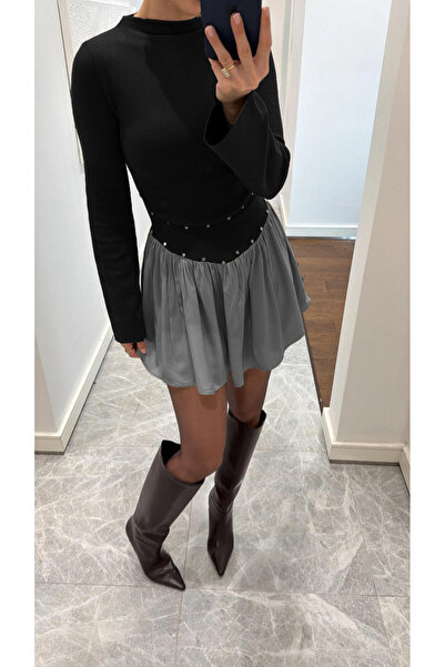 MAXXANA Viral Zımba Paneled Thessaloniki Dress