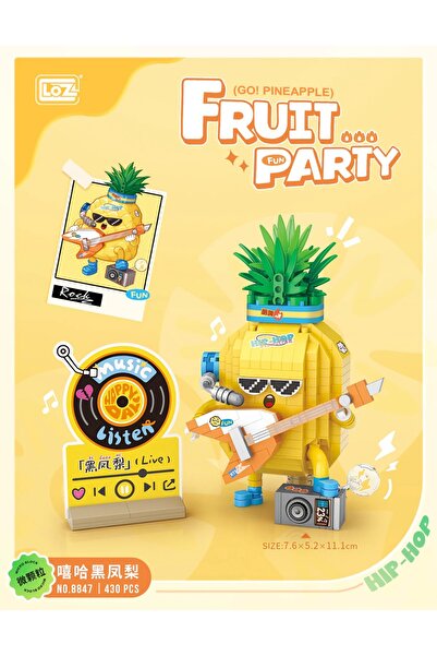 Loz Fruit Party Series: Pineapple |   430 Pieces Micro Blocks |   14+ Years Old |   Fruit Model