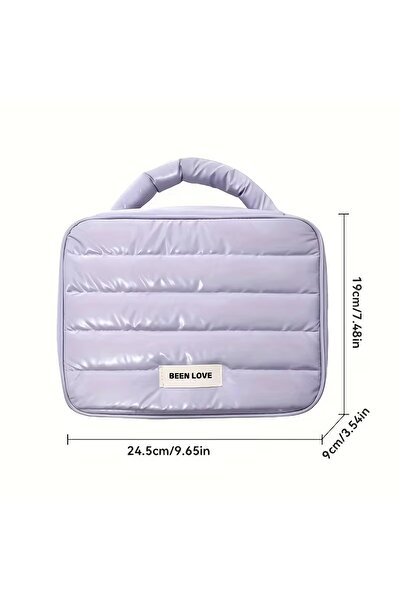 Generic Padded cosmetic bag with a waterproof, organized design