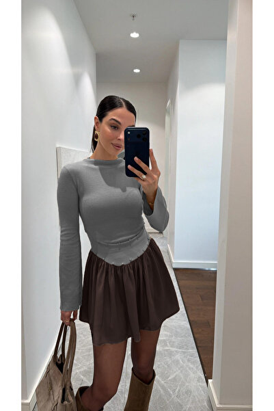 MAXXANA Viral Zımba Paneled Thessaloniki Dress